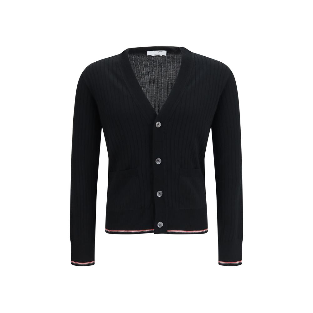 Thom Browne Black Wool Cardigan