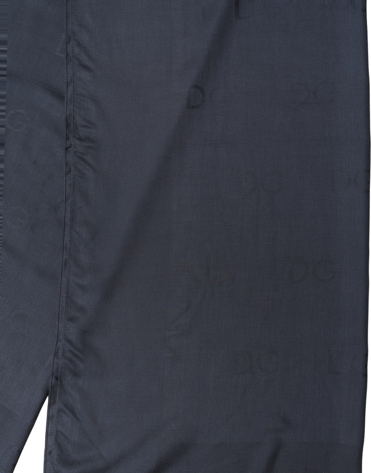 New Dolce & Gabbana Dark Blue Modal Frayed Edge Lace Stole Scarf