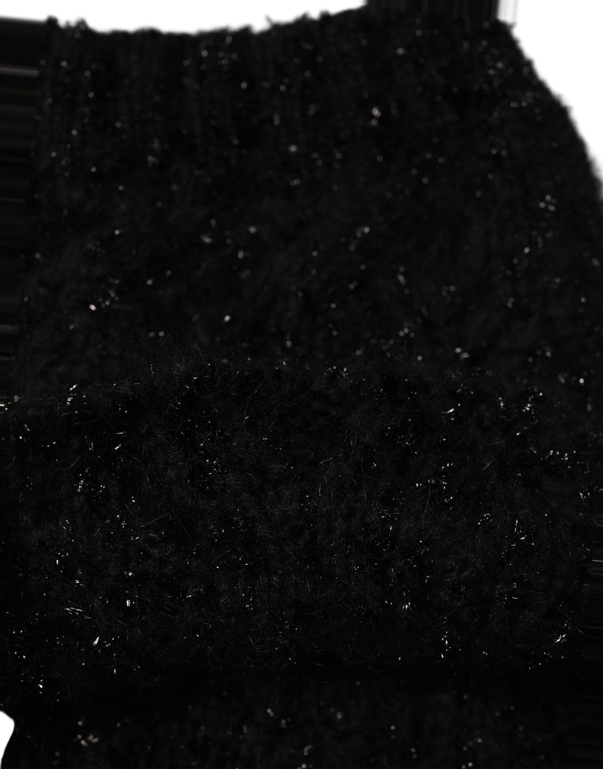 New Dolce & Gabbana Men Black Cashmere Knitted Neck Warmer Scarf
