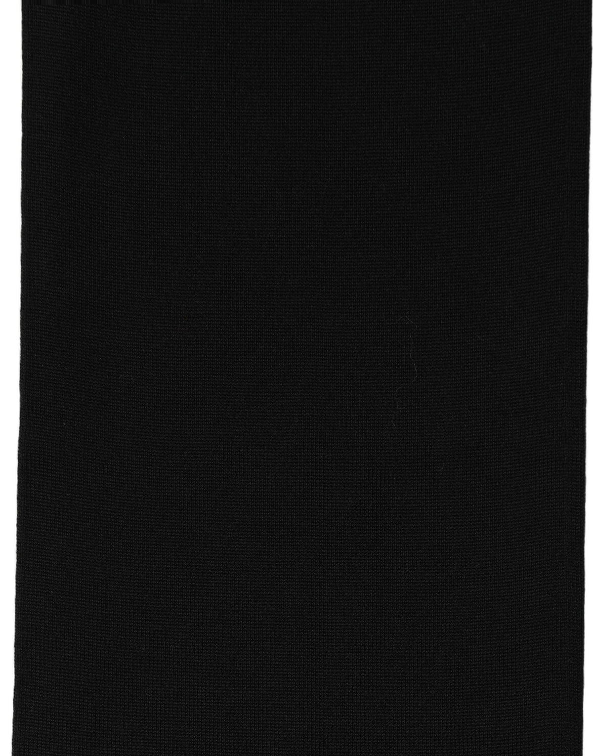 New Dolce & Gabbana Black Wool Knitted Neck Shawl Foulard Scarf