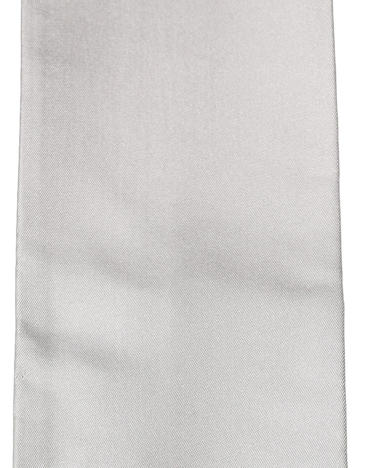 New Dolce & Gabbana Light Gray Satin Silk Fringed Lace Stole Scarf