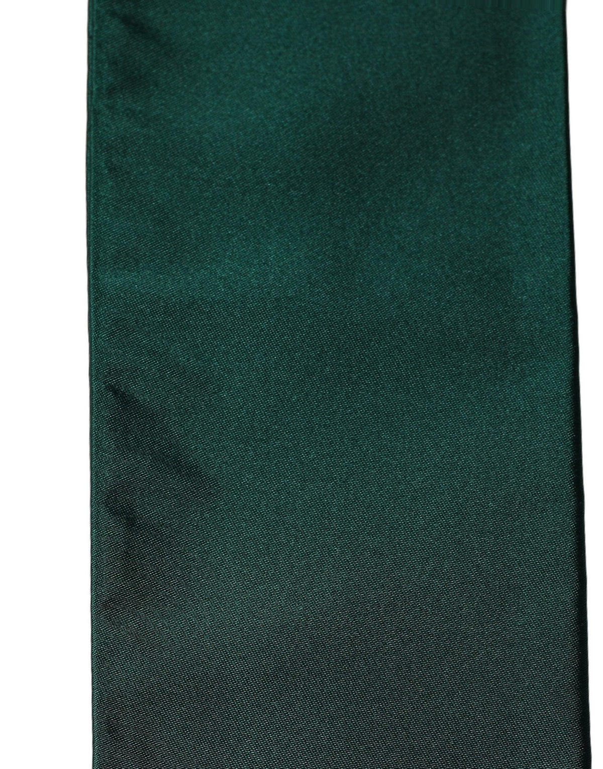 New Dolce & Gabbana Men Green Satin Silk Fringed Lace Stole