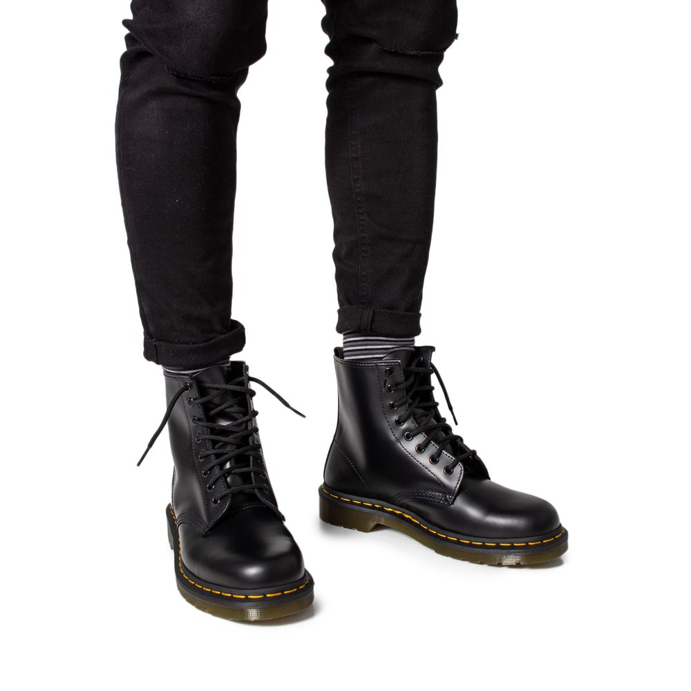 Dr. Martens Black Leather Athletic Sneakers