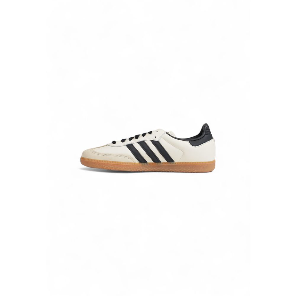 Adidas Originals Beige Leather Athletic Sneakers