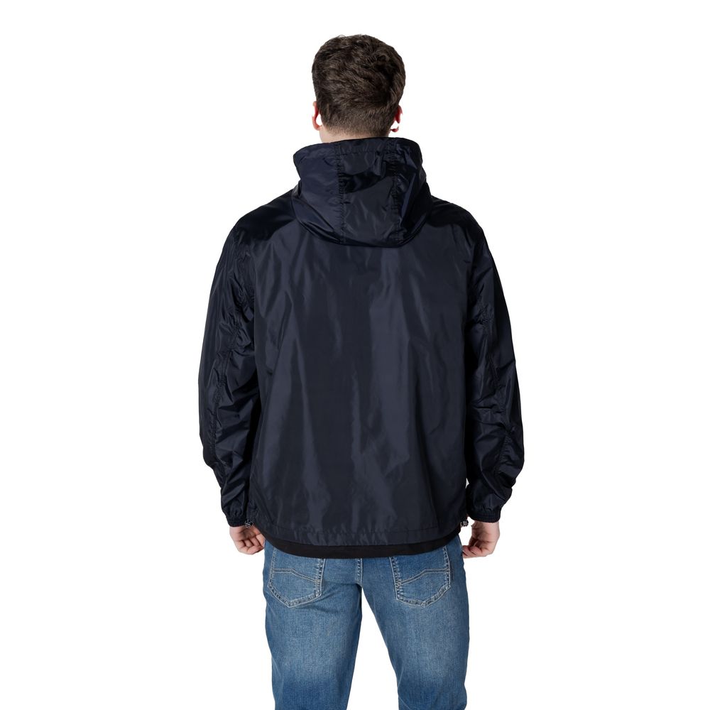 Armani Exchange Blue Polyamide Shell Jacket