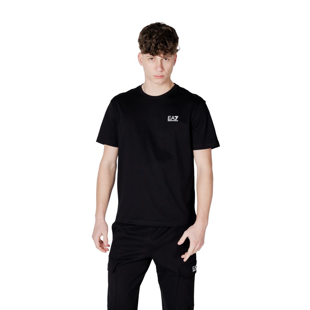 EA7 Emporio Armani Black And White Cotton Sportswear