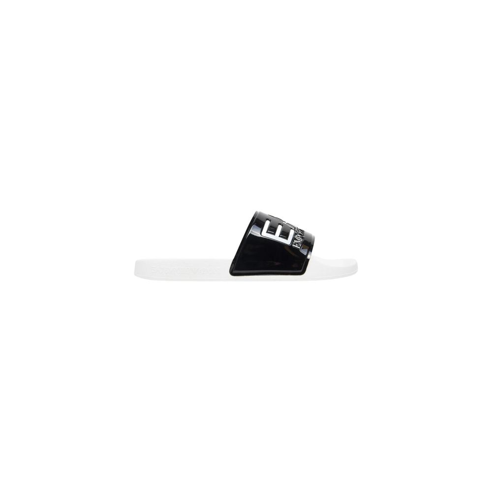 EA7 Emporio Armani Black And White Pvc Slippers