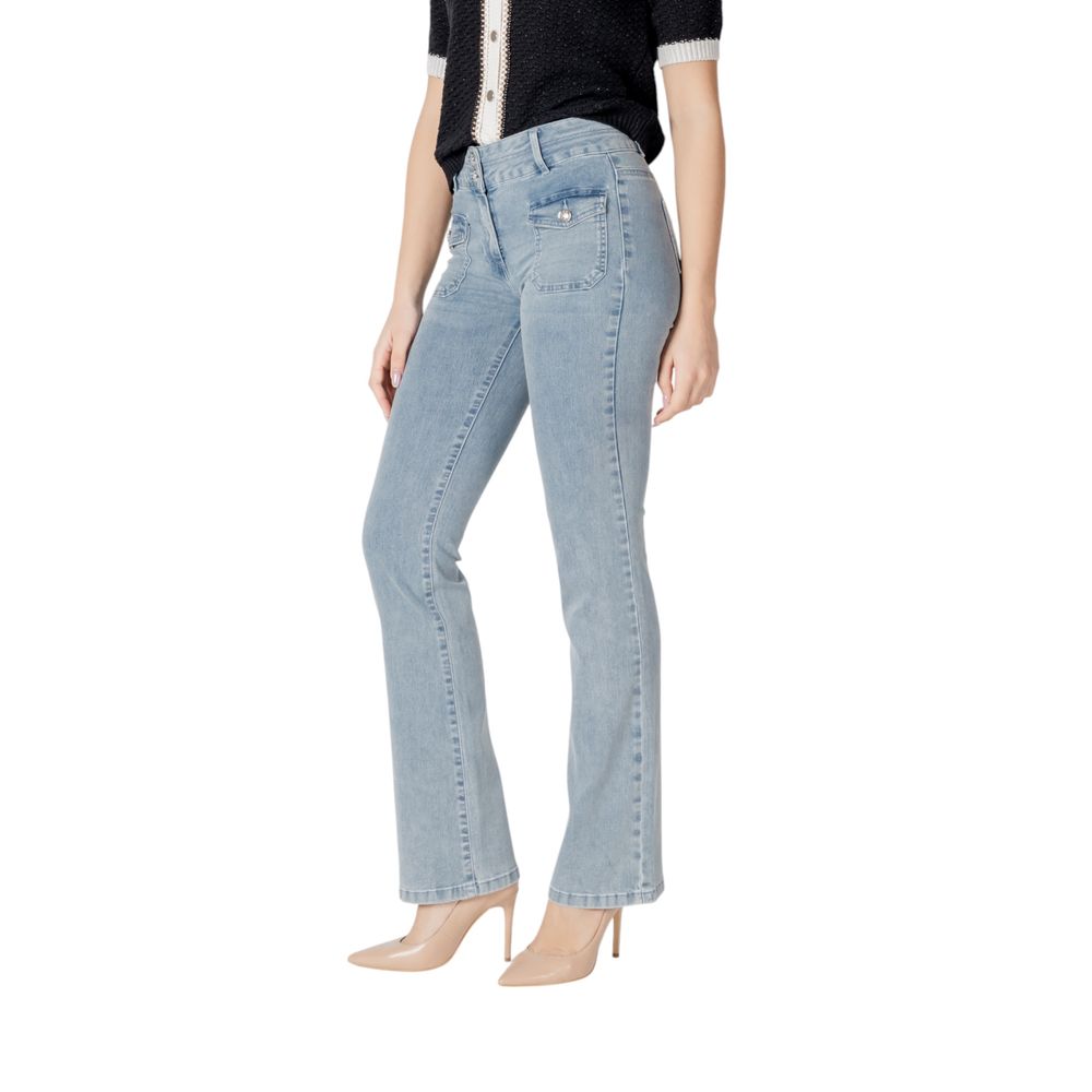 Morgan De Toi Blue Cotton Skinny Jeans
