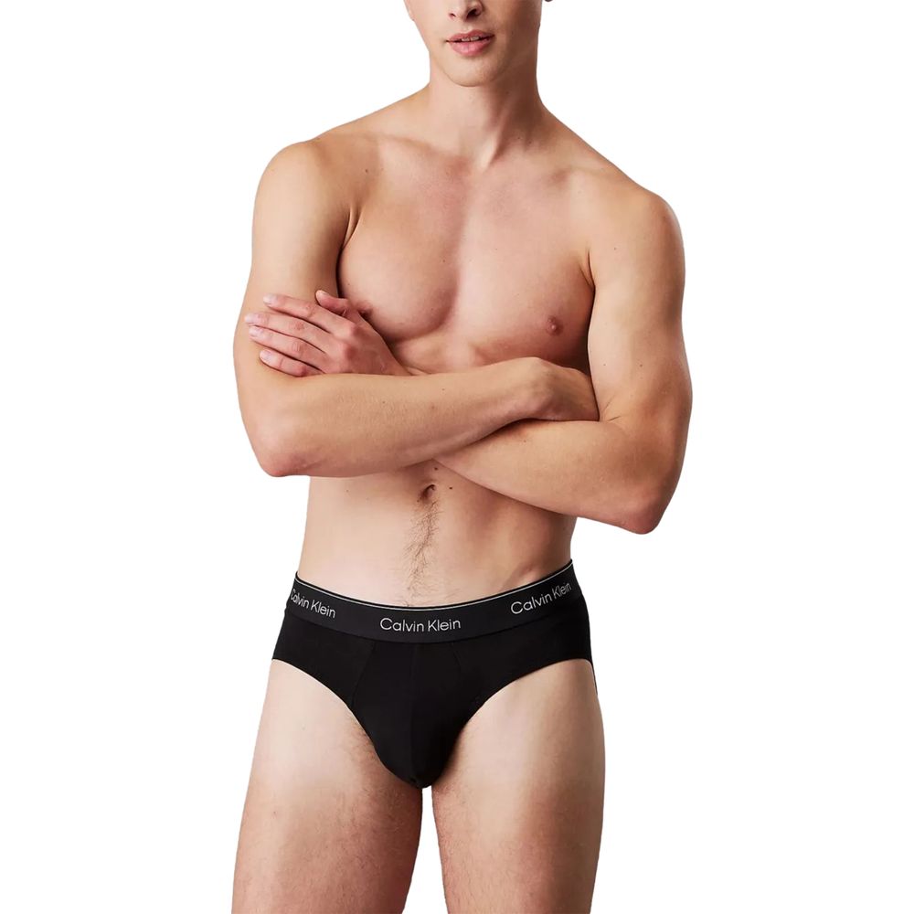 Calvin Klein Underwear Black And White Cotton Briefs