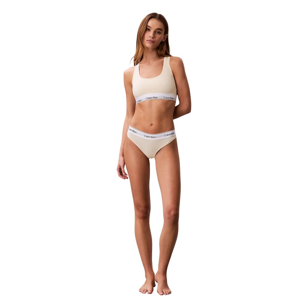 Calvin Klein Underwear Beige Cotton Bra