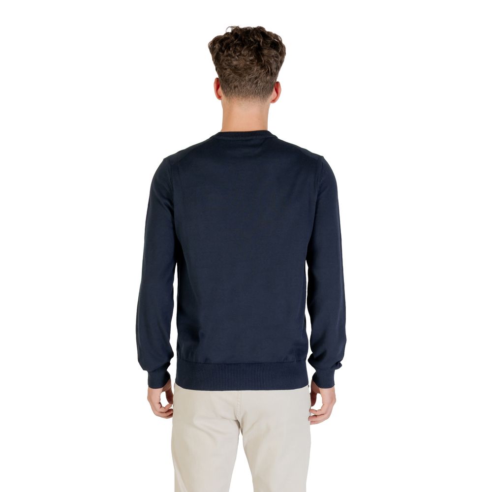 Hugo Boss Blue Cotton Sweatshirt