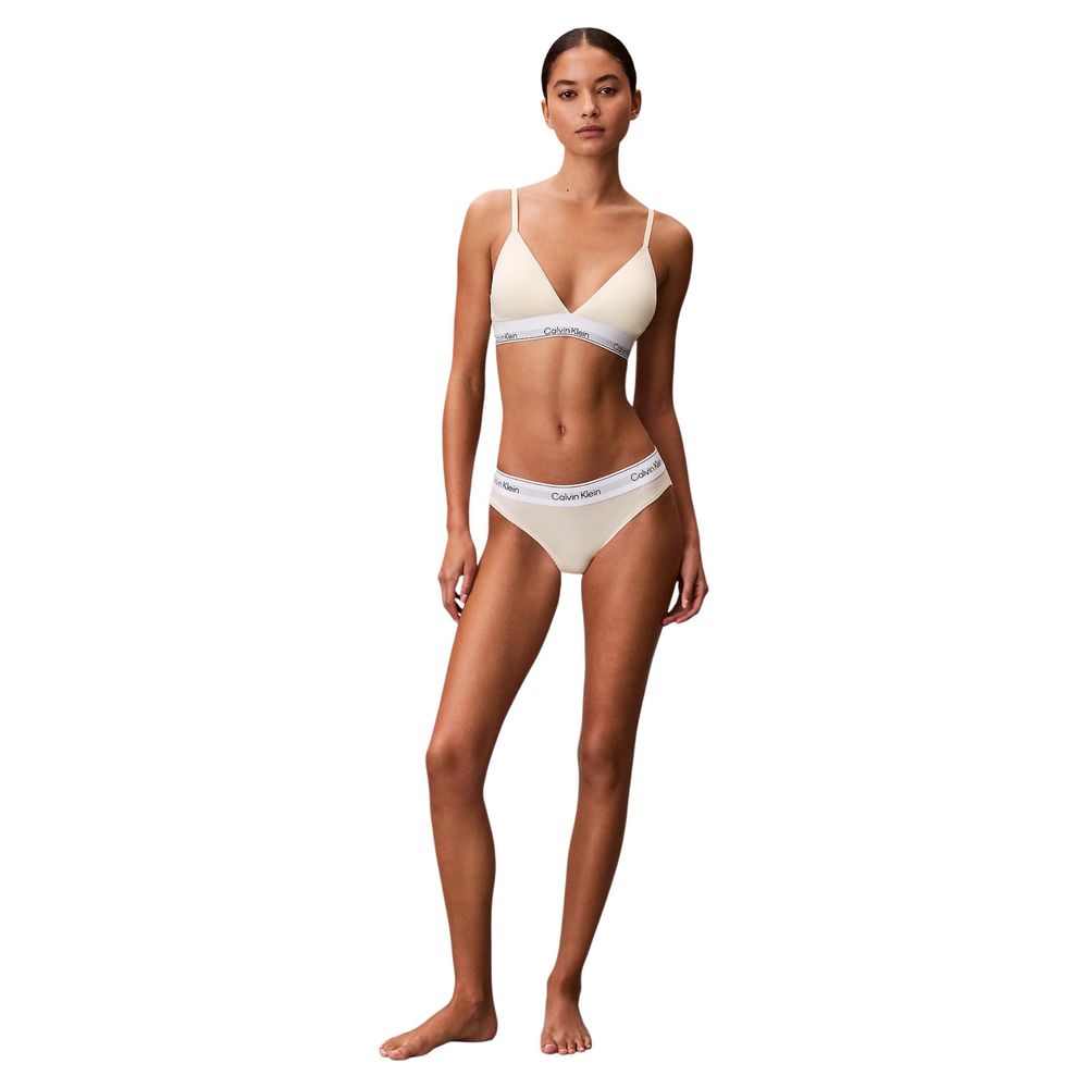 Calvin Klein Underwear Beige Cotton Pantie