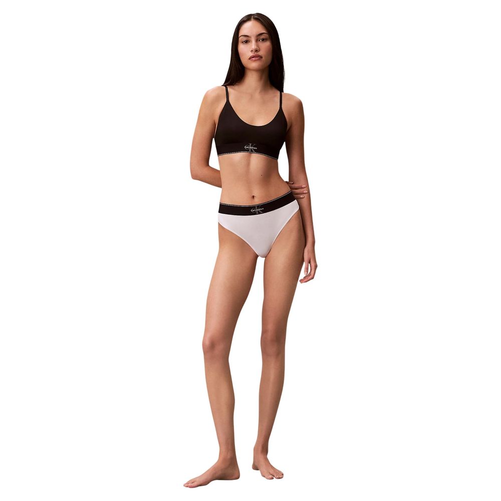 Calvin Klein Underwear White Recycled Polyester Pantie