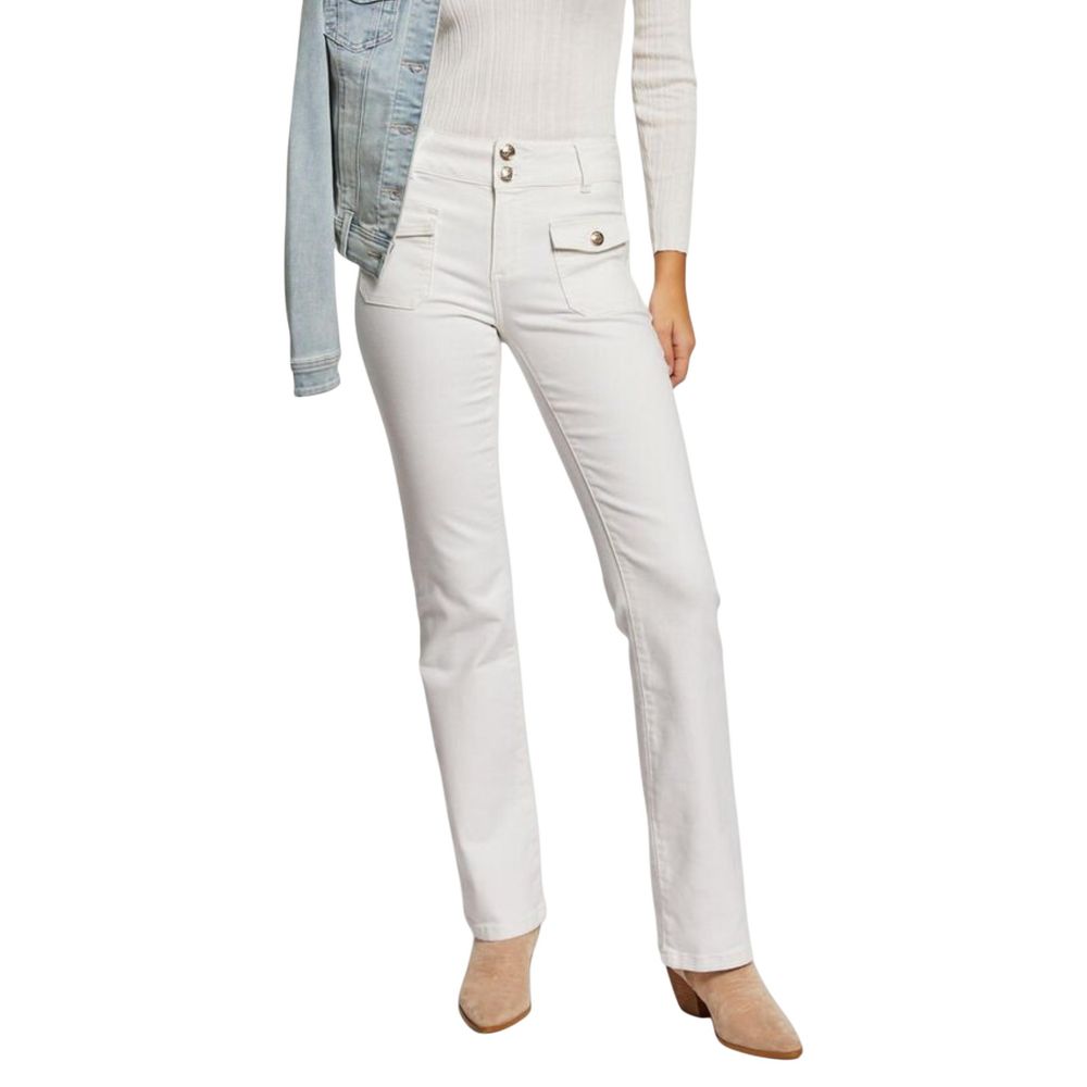 Morgan De Toi Beige Cotton Skinny Jeans