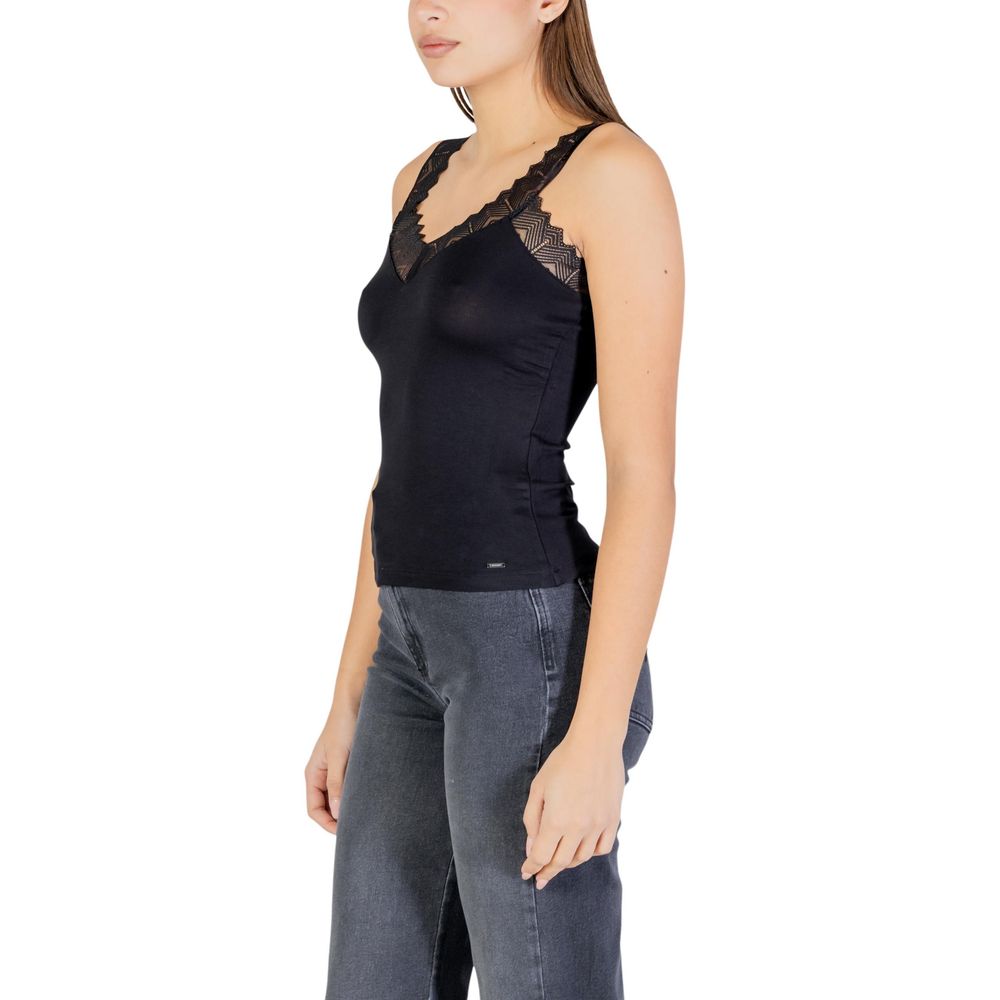 Morgan De Toi Black Viscose Top