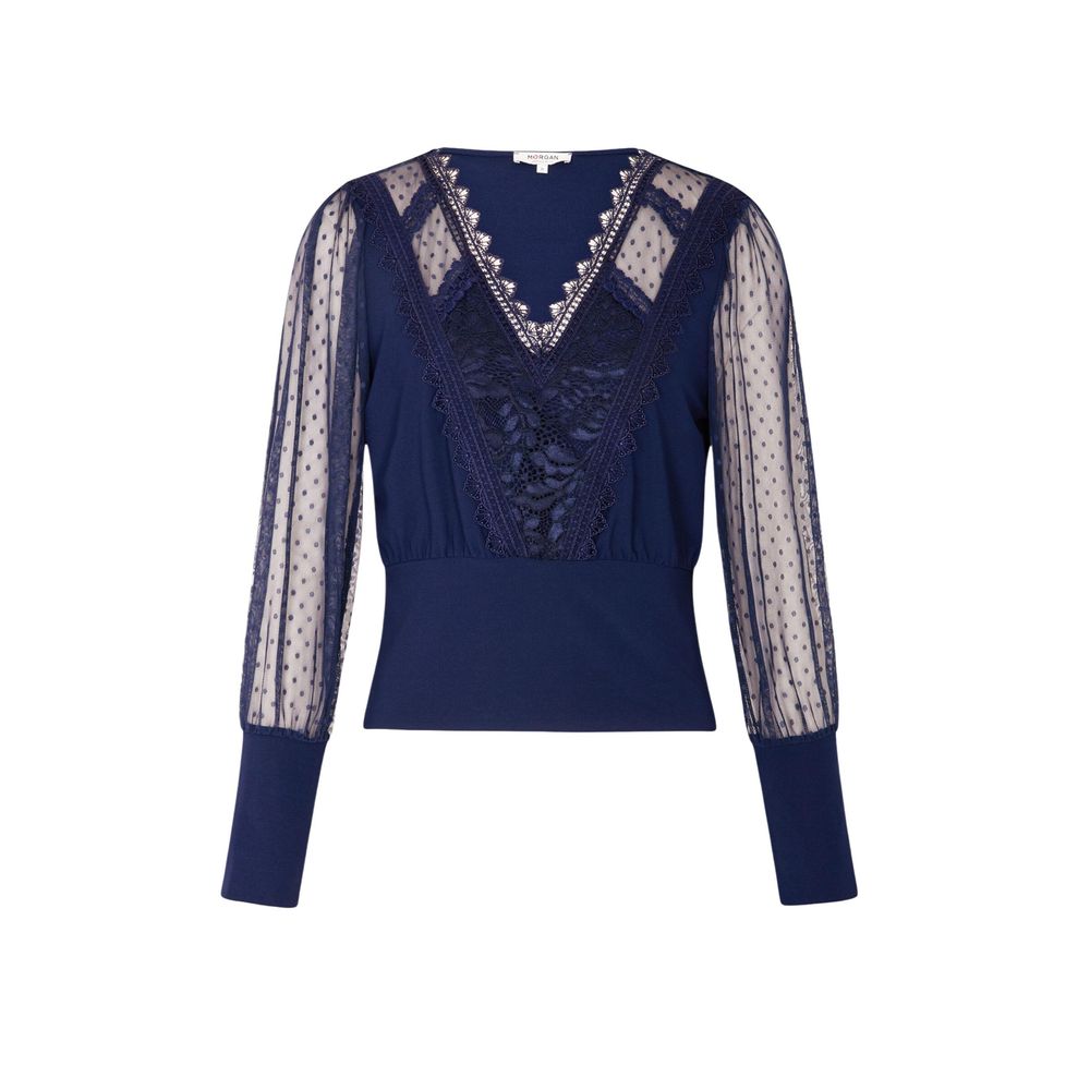 Morgan De Toi Blue Long Sleeve T-Shirt
