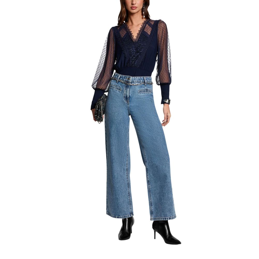 Morgan De Toi Blue Long Sleeve T-Shirt
