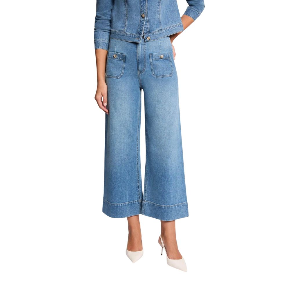 Morgan De Toi Light Blue Cotton Bootcut Jeans