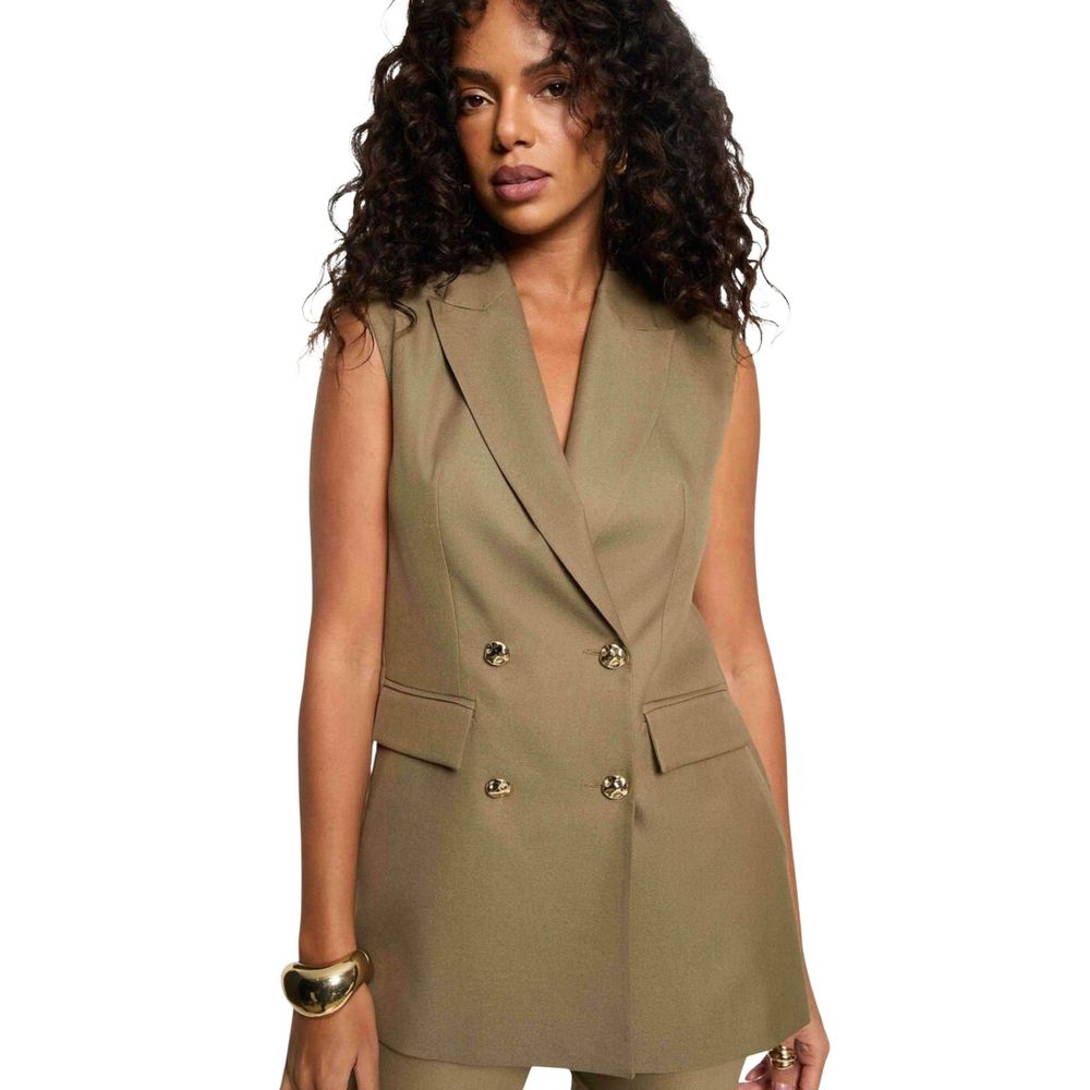 Morgan De Toi Green Recycled Waistcoat