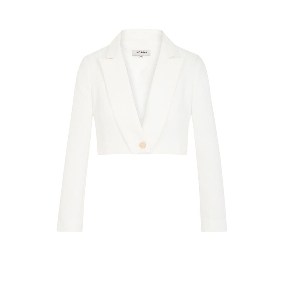 Morgan De Toi White Recycled Polyester Blazer