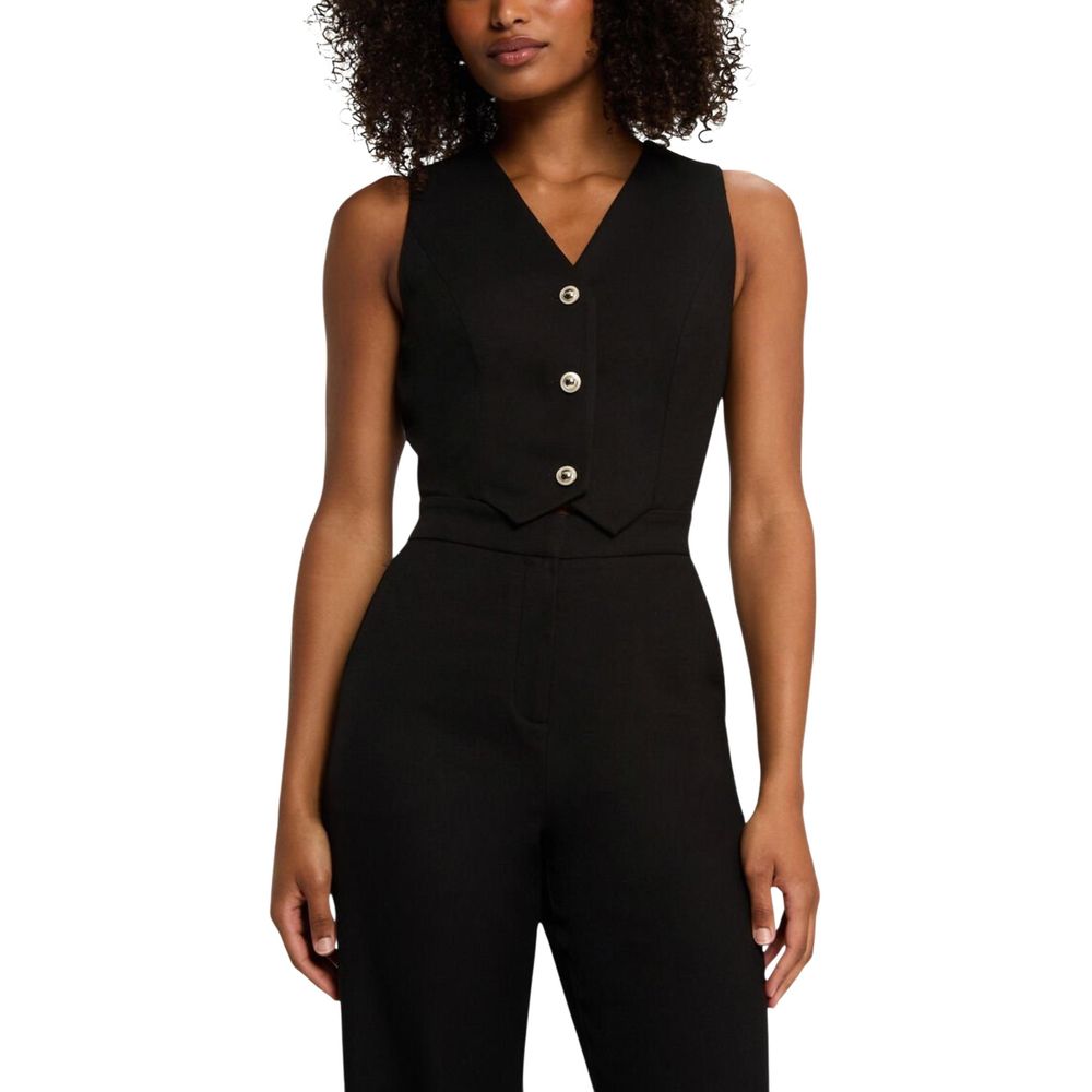 Morgan De Toi Black Polyester Jumpsuit