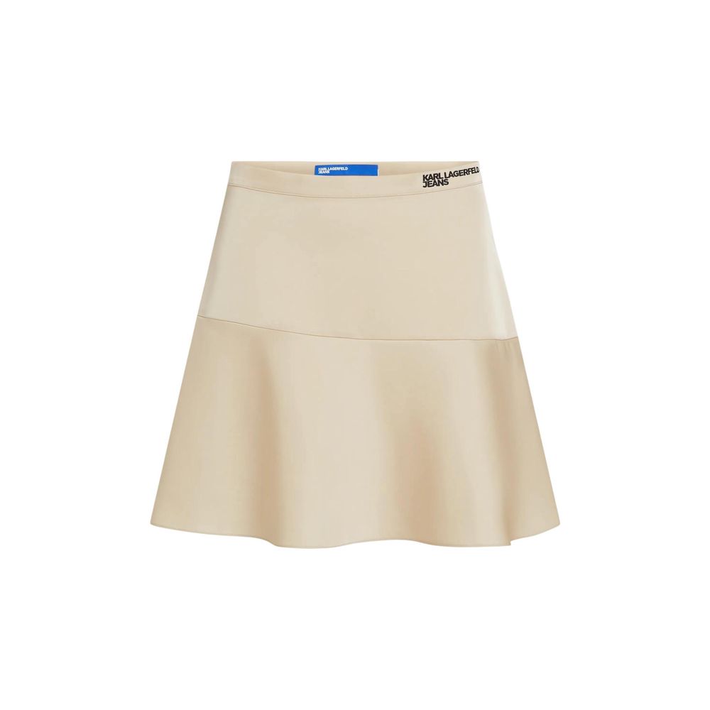 Karl Lagerfeld Beige Mini Skirt