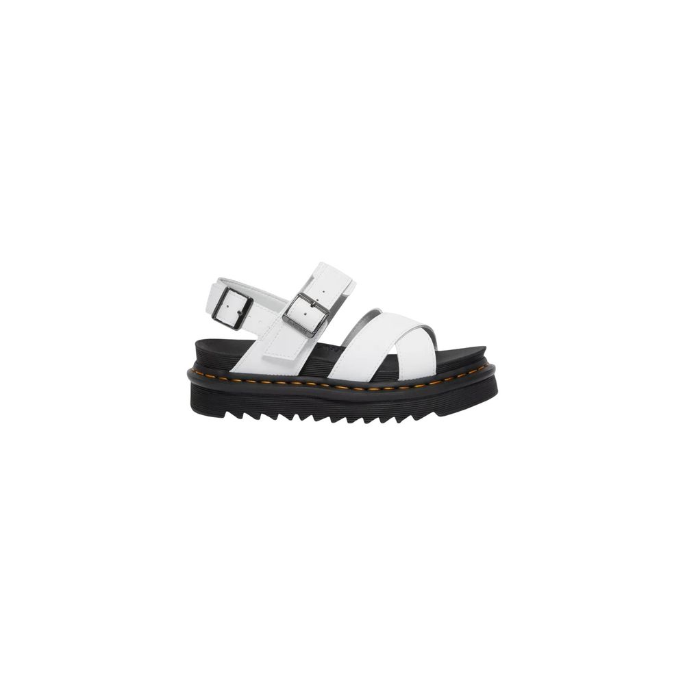 Dr. Martens White Leather Strap-On Sandals