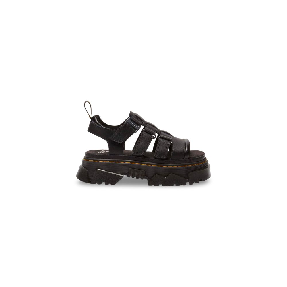 Dr. Martens Black Leather Platform Sandals