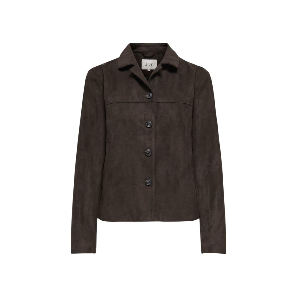 Jacqueline De Yong Brown Full-Length Jacket