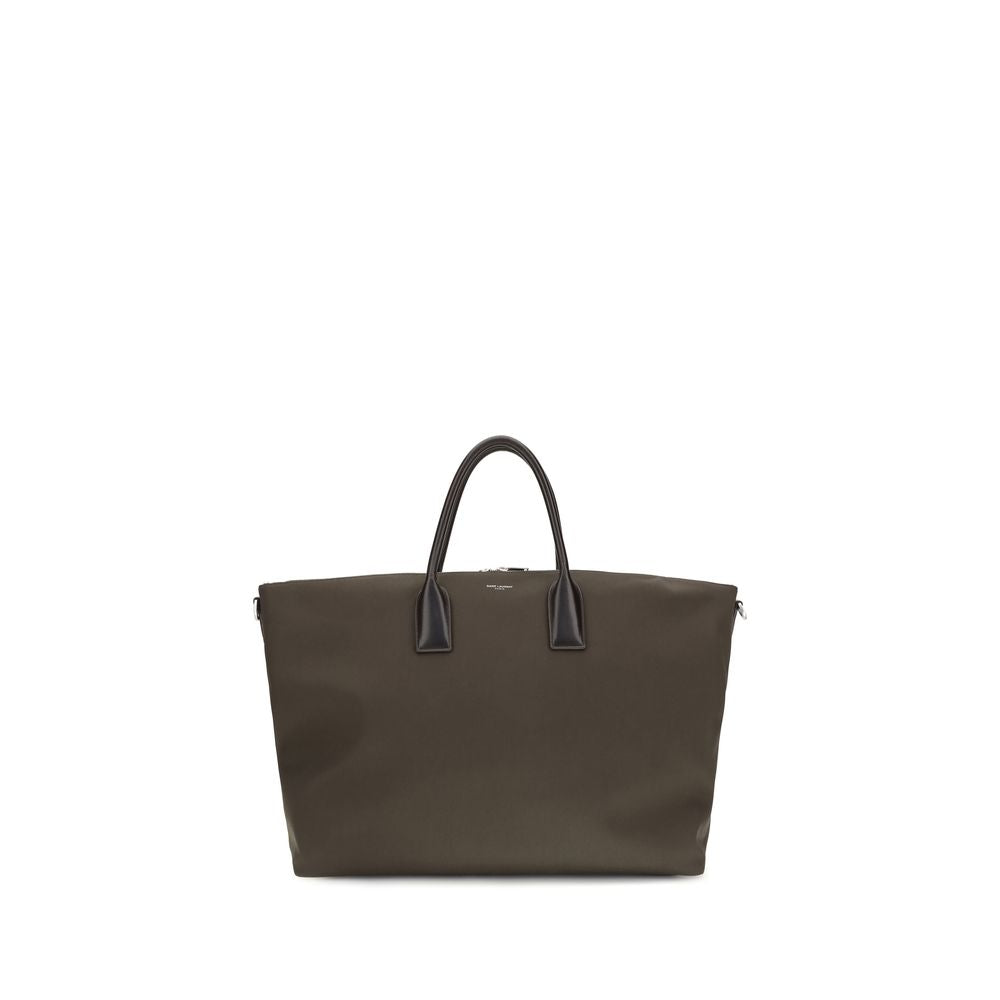 Saint Laurent Brown Leather Luggage And Travel