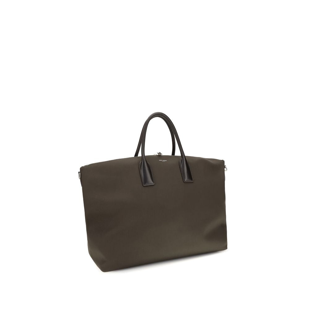 Saint Laurent Brown Leather Luggage And Travel