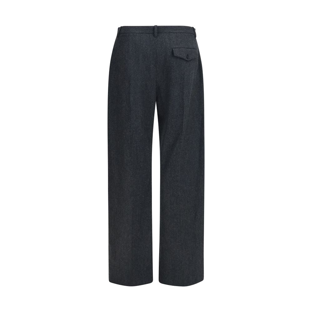 Khaite Gray Wool Dress Pants