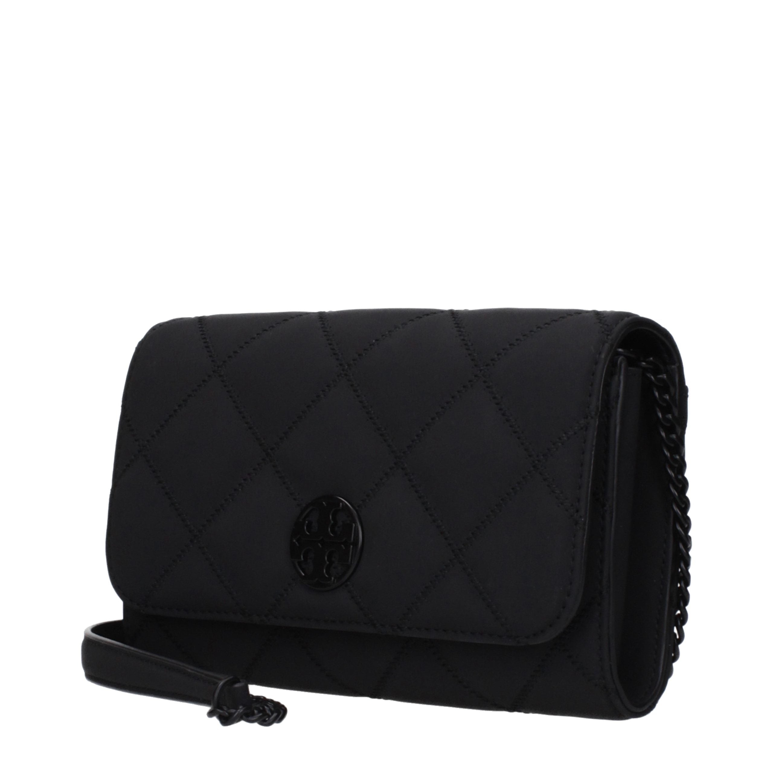 Tory Burch Black Leather Clutch Bag