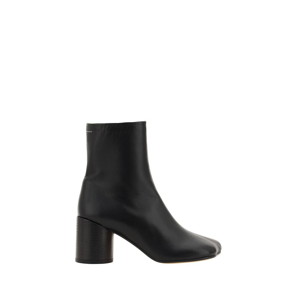 MM6 Black Aries Ankle Boots