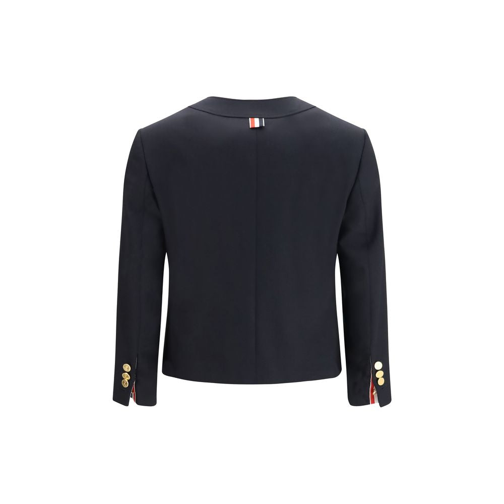 Thom Browne Blue Wool Jacket
