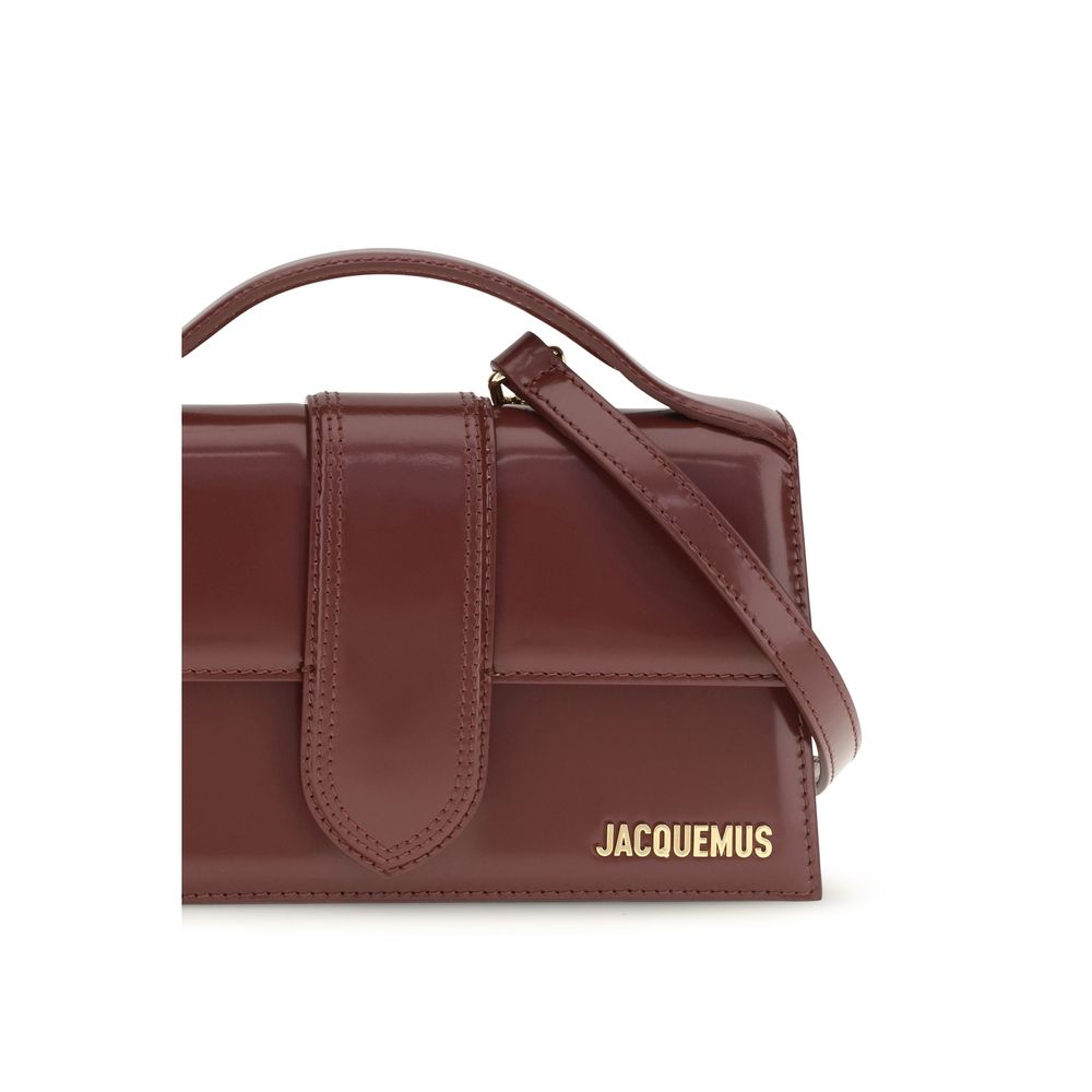 Jacquemus Bordeaux Leather Shoulder Bag