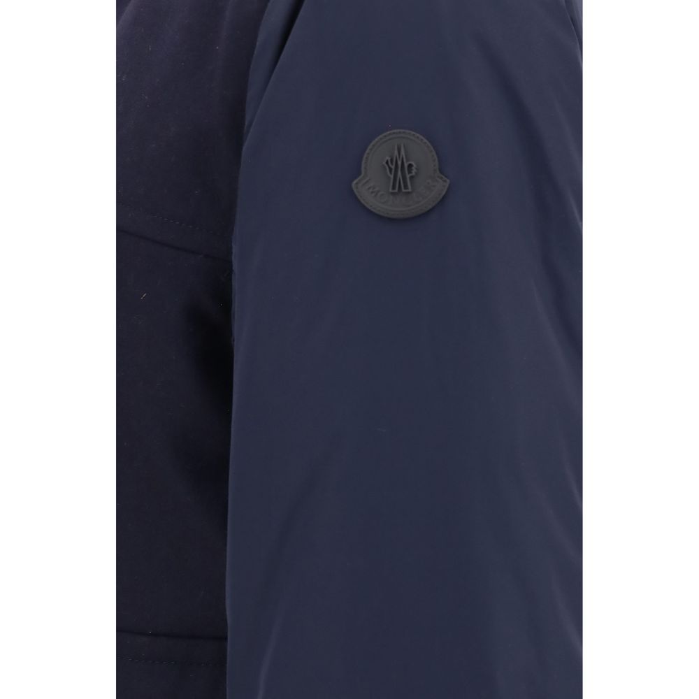 New Moncler Blue Wool Sportswear