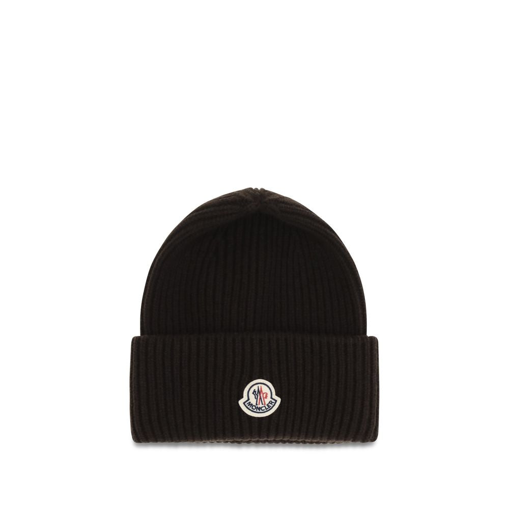 New Moncler Brown Wool Beanie