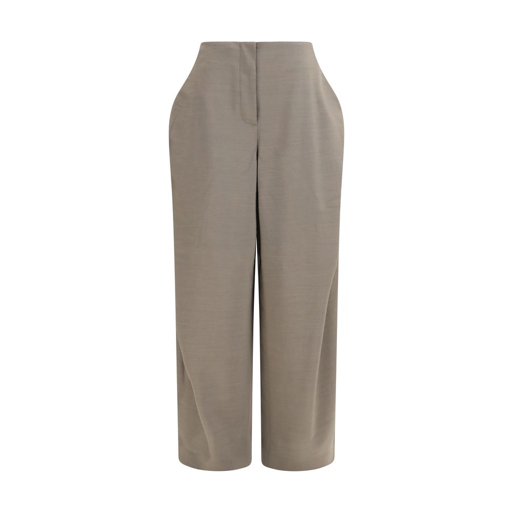 Jacquemus Gray Wool Flared Pants