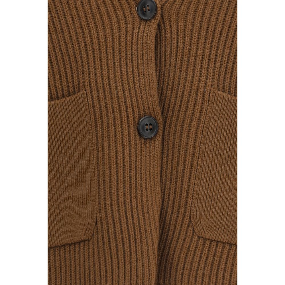 Max Mara Brown Wool Cardigan