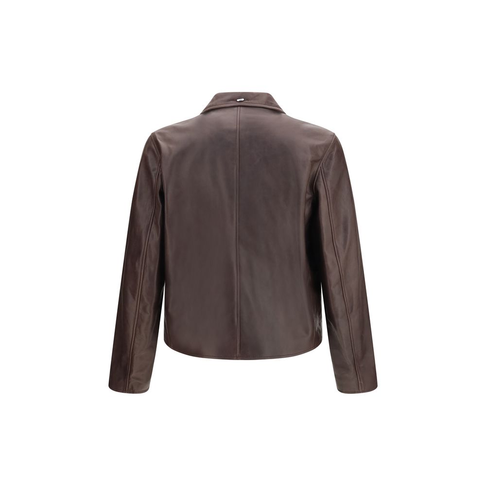 Our Legacy Brown Leather Leather Jacket