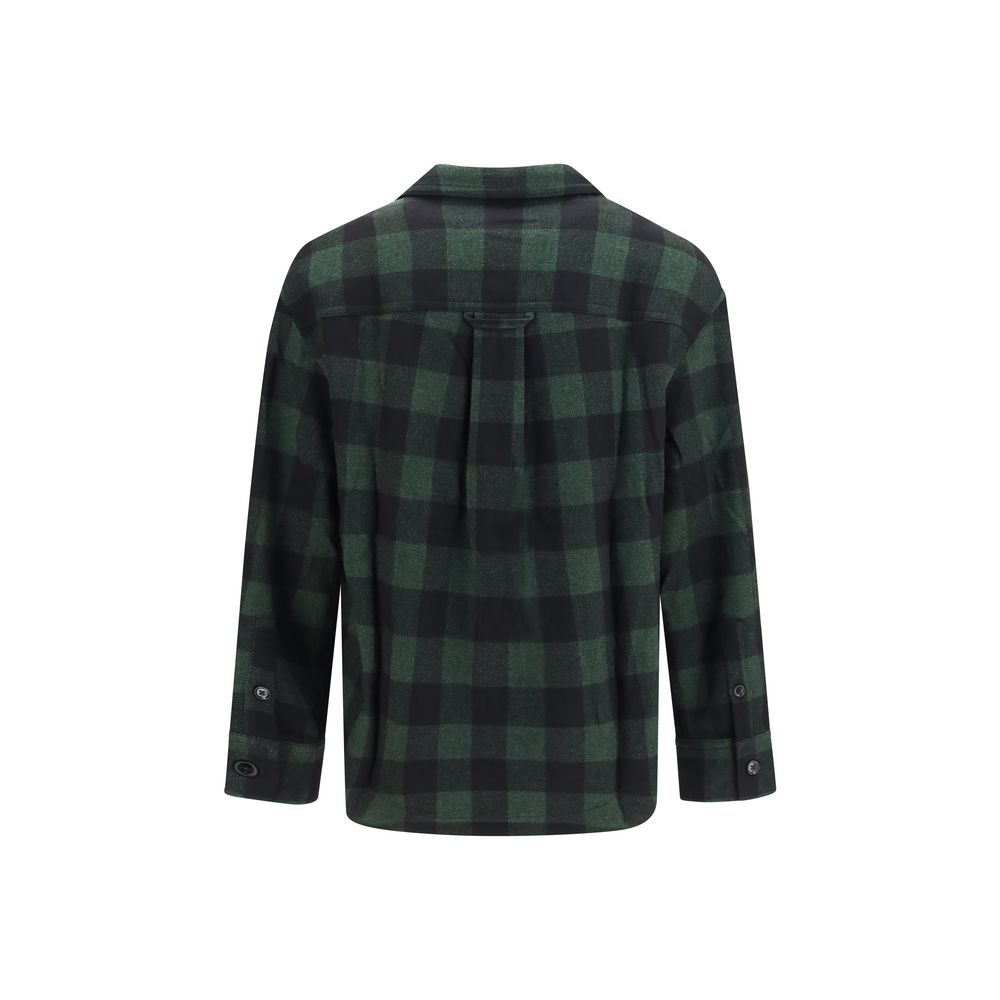 Ami Paris Bicolor Wool Pattern Shirt