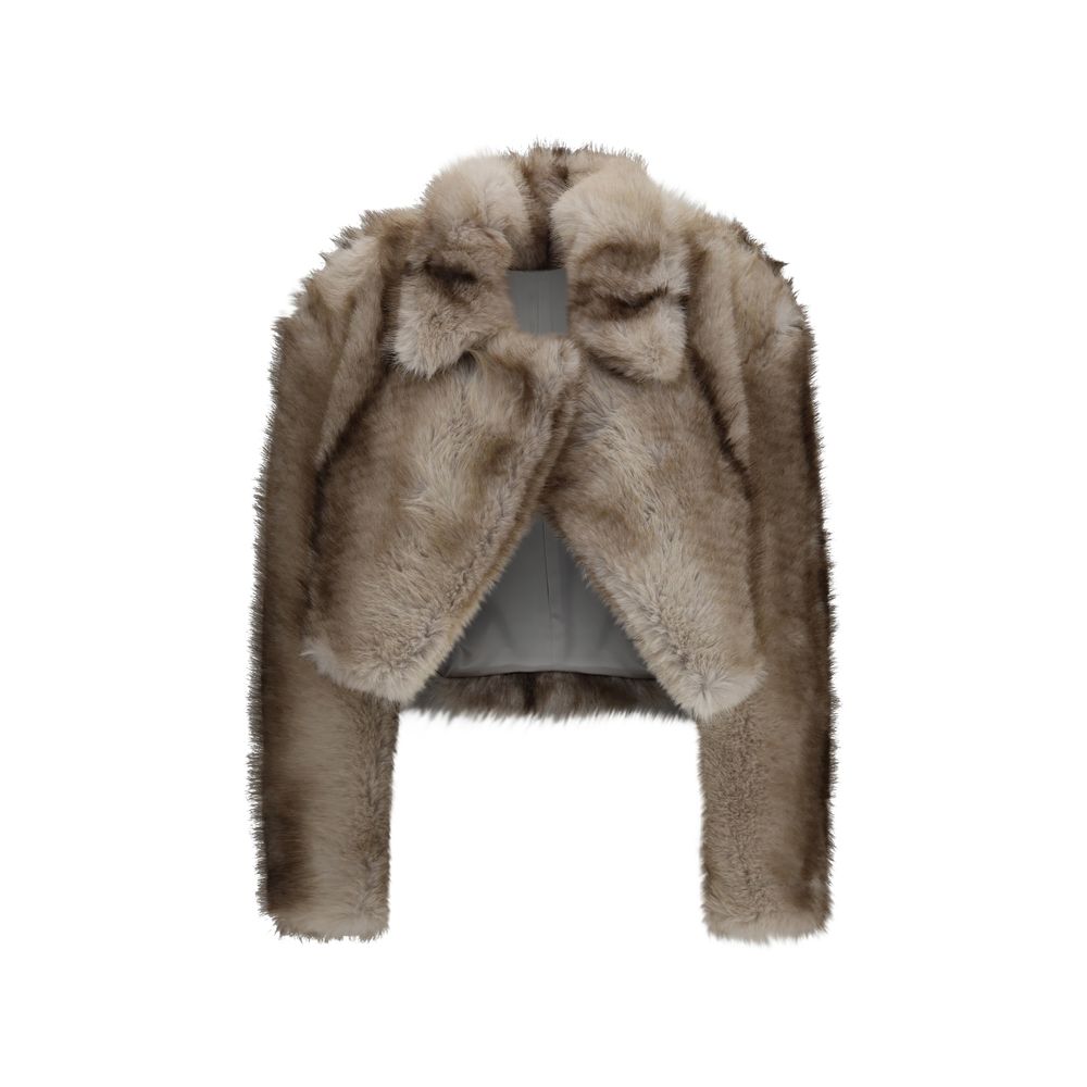 Max Mara Gray Full-Length Jacket