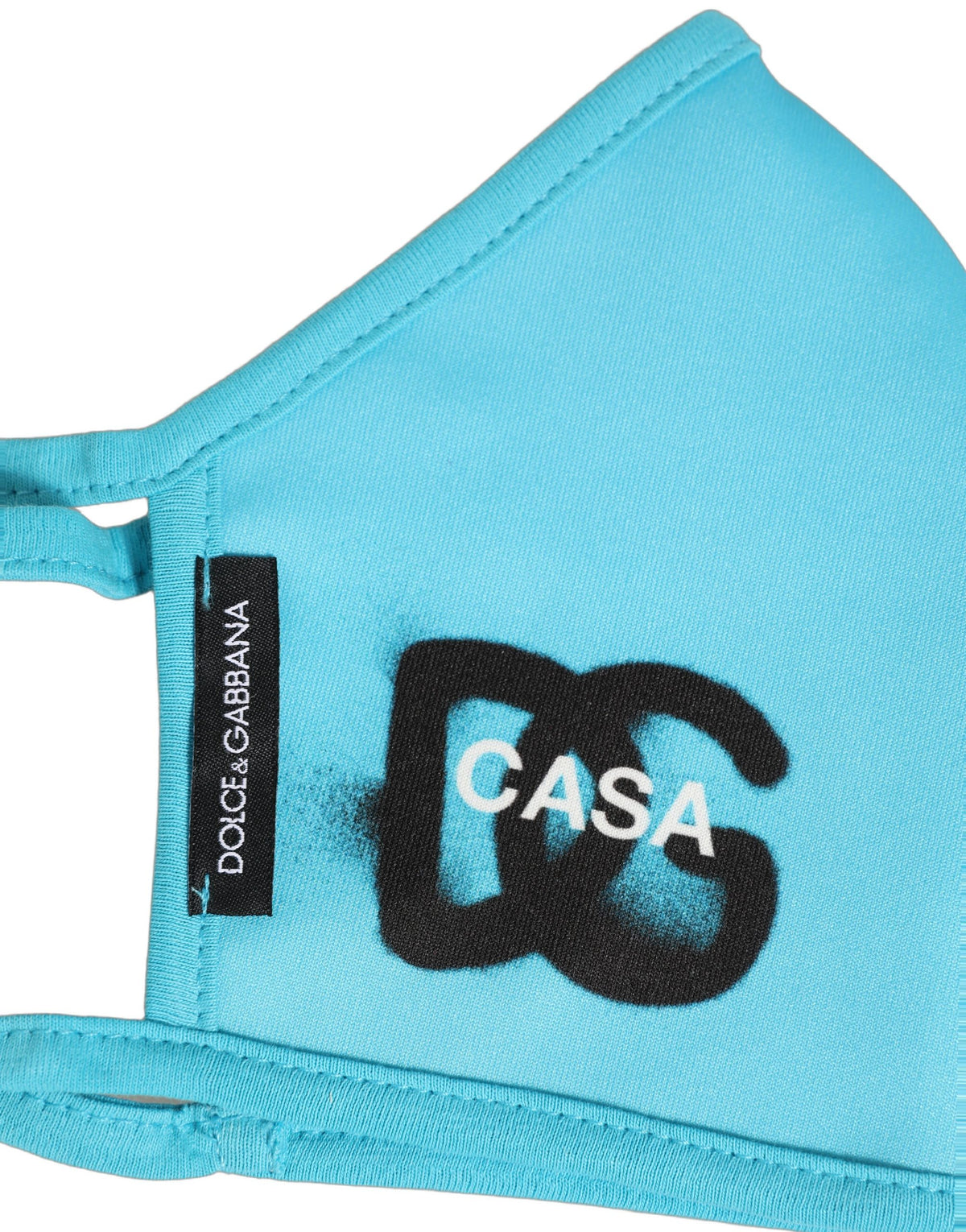 Dolce & Gabbana Blue DG CASA Logo Elastic Ear Strap Face Mask