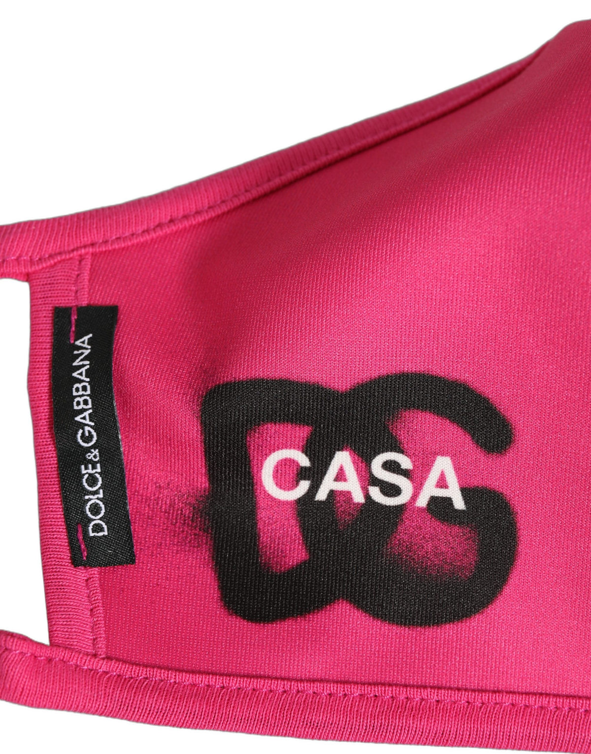 Dolce & Gabbana Pink DG CASA Logo Elastic Ear Strap Face Mask