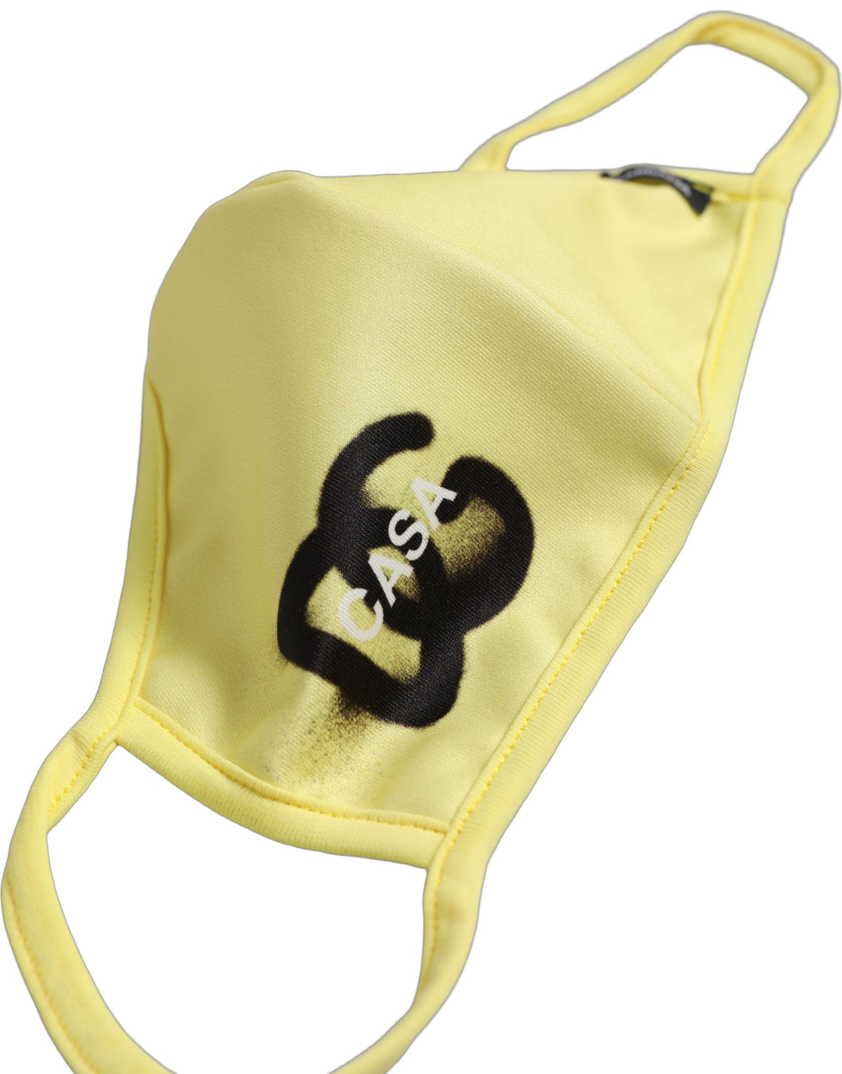 Dolce & Gabbana Yellow DG CASA Logo Elastic Ear Strap Face Mask
