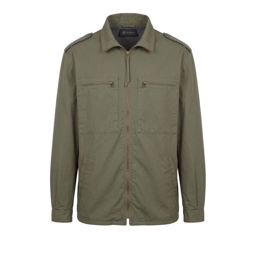 Mr&Mrs Italy Green Polyurethane Men Jacket