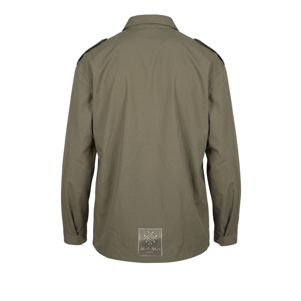 Mr&Mrs Italy Green Polyurethane Men Jacket