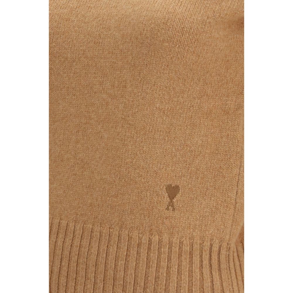 New Ami Paris Brown Wool Sweatshirt