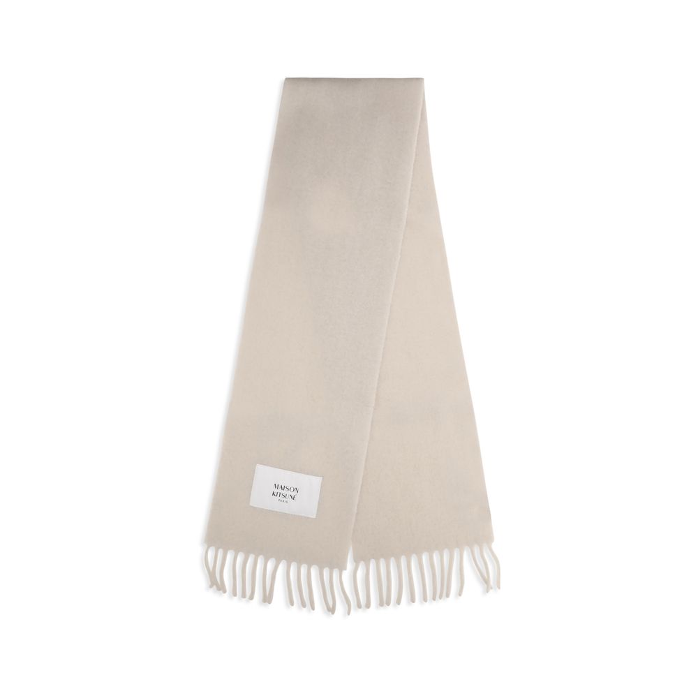 Maison Kitsuné Beige Scarf